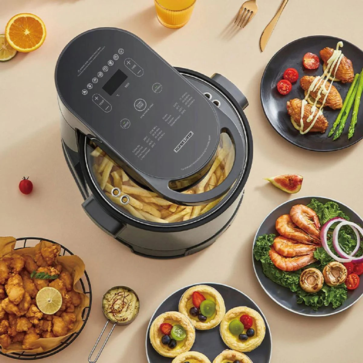 Multifunctional Air Fryer with BBQ grill - HaHaHome