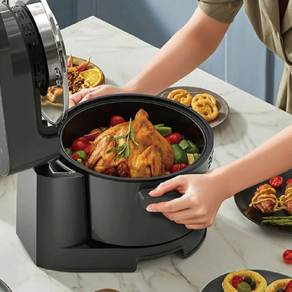 Multifunctional Air Fryer with BBQ grill - HaHaHome