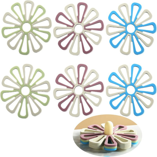 Set of 6 Silicone Trivet Mat - HaHaHome