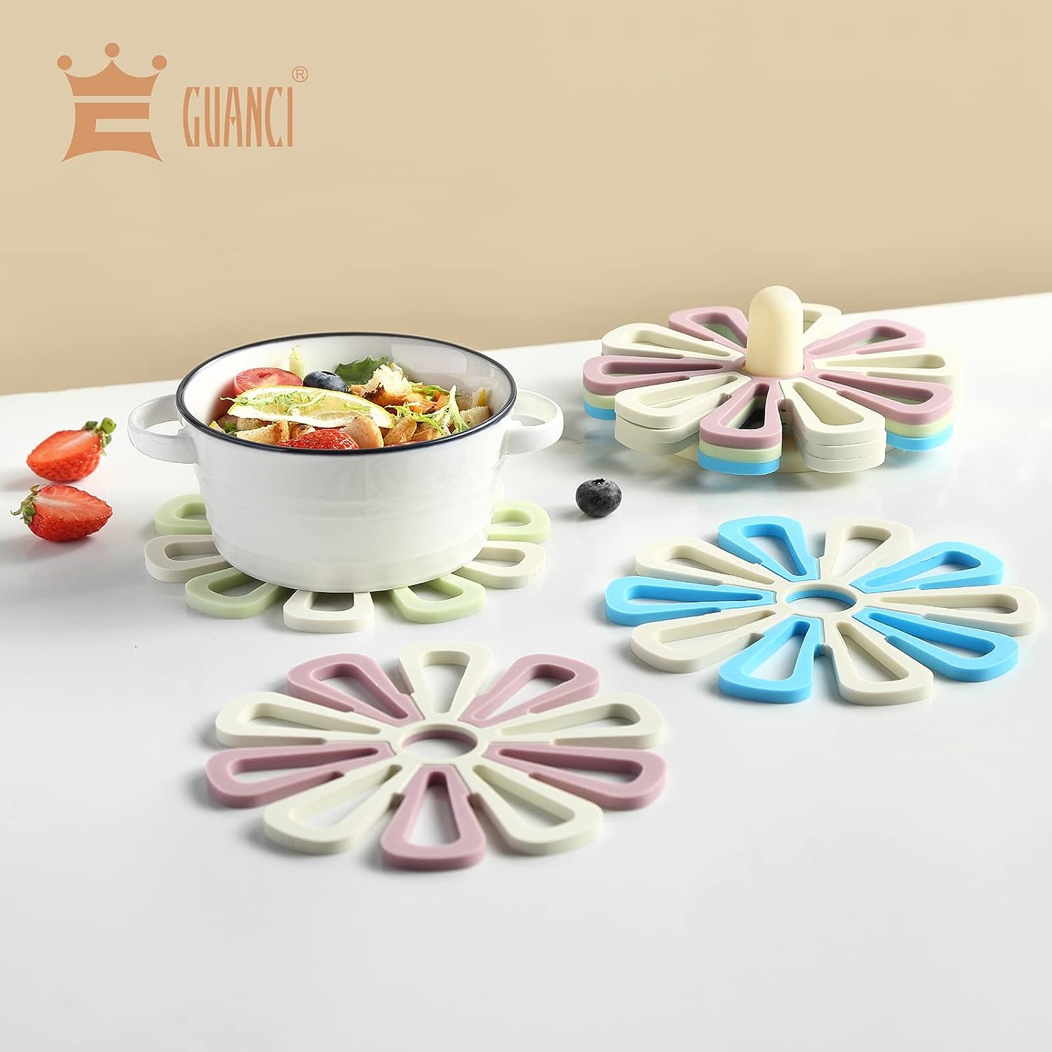 Set of 6 Silicone Trivet Mat - HaHaHome